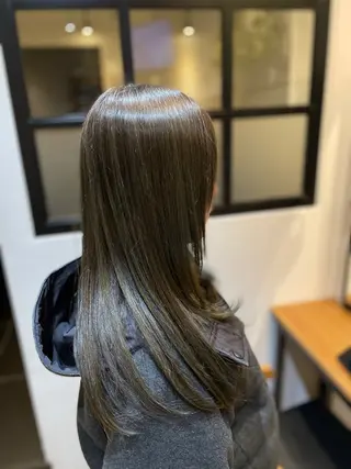 ロング カラー 望恵🌸 韓国🇰🇷スタイルのヘアスタイル