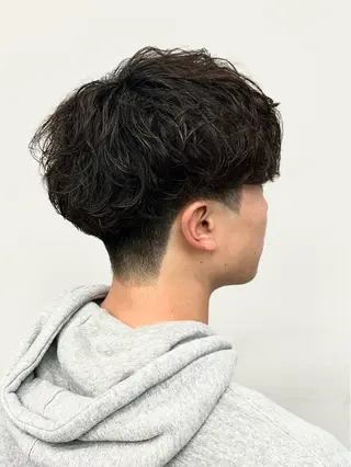 ショート パーマ 博多メンズサロン 田中のヘアスタイル