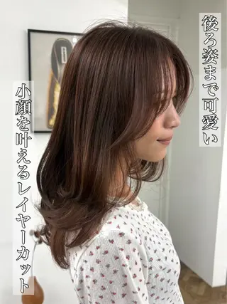 ロング カラー ハイライト/レイヤー 河原町/Manatoのヘアスタイル