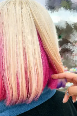 ミディアム カラー 🫧 のぞみ🫧のヘアスタイル