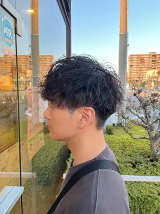 ショート パーマ メンズ 北川 寛之✨メンズパーマ✨のヘアスタイル