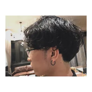 パーマ メンズ くるくるパーマ aikoのヘアスタイル