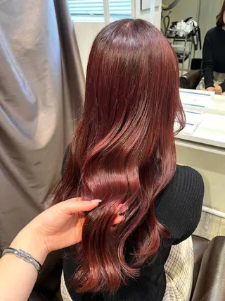 カラー 福本 梓のヘアスタイル