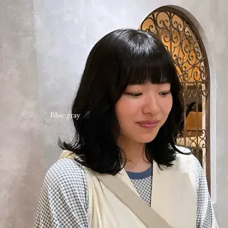ミディアム カラー Aoi 🎀 Ly hairのヘアスタイル