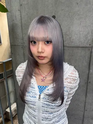 ロング カラー トレンドカラー🥣／ ヘアアレンジ✩.*˚のヘアスタイル