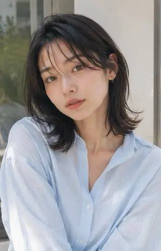 ミディアム カラー Garden 浅草蔵前のヘアスタイル
