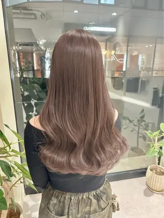 ロング カラー 透明感カラー🌿 グレージュ🐺陽介のヘアスタイル