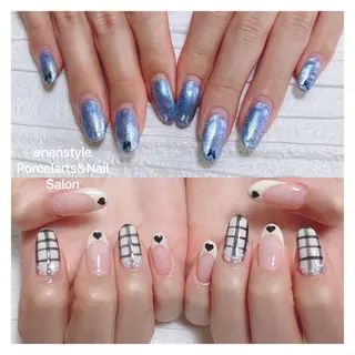 ミディアム ネイル 🐾enen style 🐾のネイルデザイン