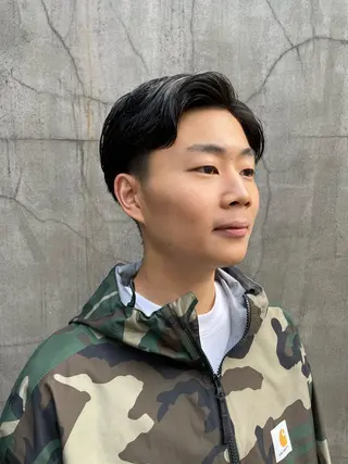 ショート カラー パーマ ヘアアレンジ メンズ くびれレイヤー/艶 カラー　MADOKAのヘアスタイル