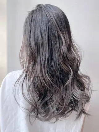 セミロング カラー パーマ ヘアアレンジ ITbyALBUM 中野店のヘアスタイル