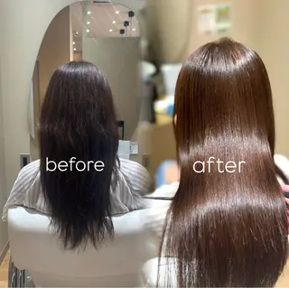 ミディアム 中島愛佳🐥⸒⸒ 縮毛矯正/艶髪カラーのヘアスタイル