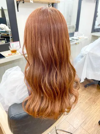 ロング カラー 青木 優歩のヘアスタイル