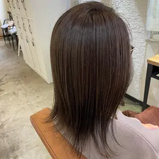 ミディアム カラー 北川 智海のヘアスタイル