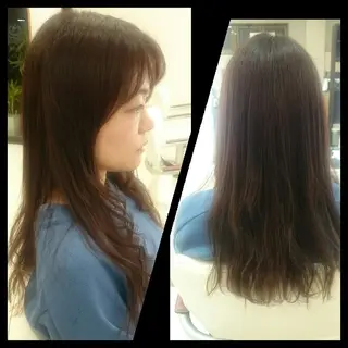 ロング カラー キンジョウ エナミのヘアスタイル