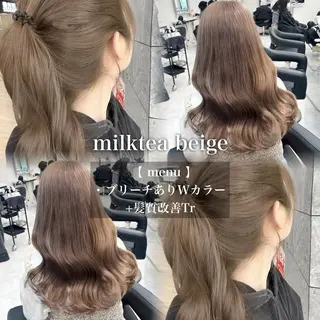 カラー 🩶透明感ダブル カラー🩶 maoのヘアスタイル