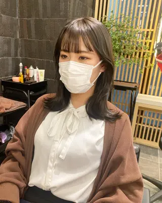 ミディアム カラー ♡レイヤーカット れお♡のヘアスタイル