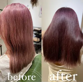 セミロング カラー 過去一の柔髪ヘア 🌿einshairのヘアスタイル