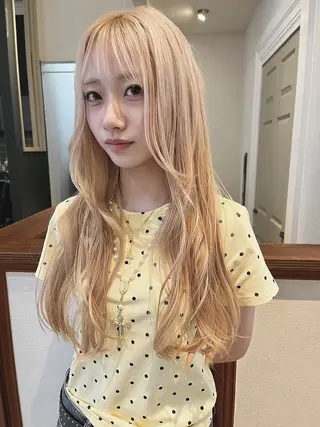 ロング カラー keshiki 大名のヘアスタイル