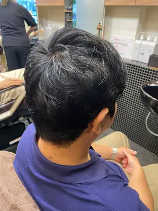 ショート メンズ メンズパーマモデル 大募集中のヘアスタイル