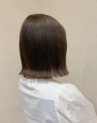 ショート レイヤー/顔まわり 縮毛矯正/月城宏清のヘアスタイル