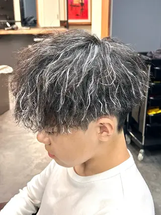 ショート カラー パーマ メンズ 【柏/メンズパーマ 特化】🍏網中勇喜のヘアスタイル