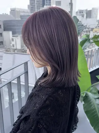 ミディアム カラー 横浜🍒ルーツカラー エクステ/RIEのヘアスタイル