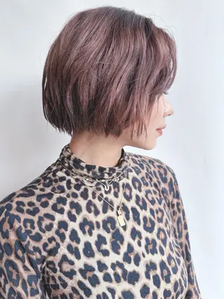 ショート ボブ/ゆるふわ ボブパーマ/とういのヘアスタイル