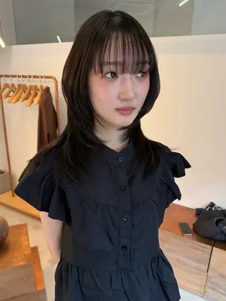 ミディアム fubuki🪷 似合わせカットカラーのヘアスタイル
