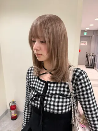 ロング カラー ハイトーンレイヤー 顔まわりSOTAのヘアスタイル
