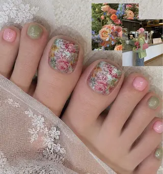 ネイル 河内花園｜YURIN 韓国ガーリー🎠のネイルデザイン