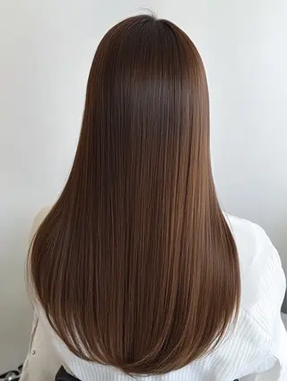 ロング 桑田 新菜のヘアスタイル