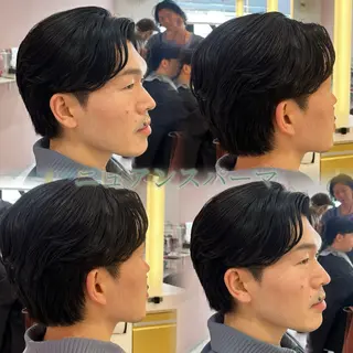 ショート パーマ メンズ 🫧縮毛矯正/透明感 カラー/愛莉🫧のヘアスタイル