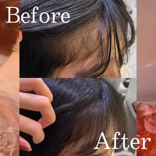 セミロング 銀座メンズ専門🖤 叶奈々のヘアスタイル