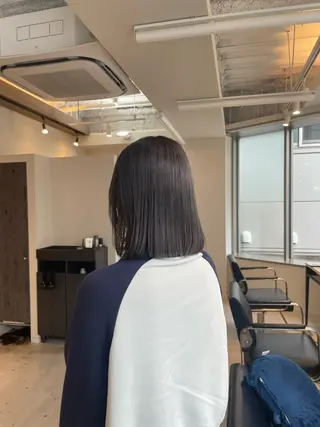 ミディアム カラー tiel 小山莉々のヘアスタイル