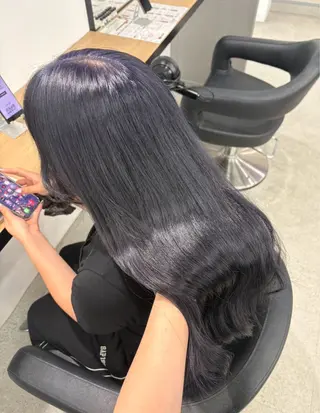 ロング miku/ラベンダー 透明感カラー🪻❤︎のヘアスタイル