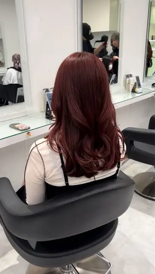 ロング カラー ヘアアレンジ レイヤー×透明感カラ ー🕊AZUSAのヘアスタイル