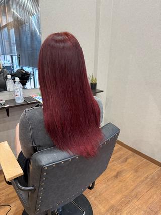 ロング カラー 鵜飼 真伍のヘアスタイル