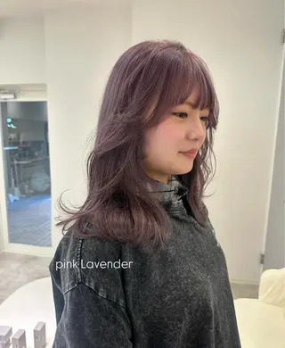 ミディアム カラー NAKAHARA TSUKUSHIのヘアスタイル