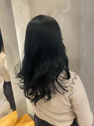 セミロング 新宿/顔周りカット +レイヤー＝しずく♩のヘアスタイル