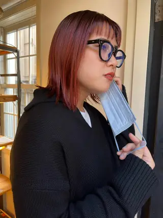 ミディアム カラー eri kinjoのヘアスタイル