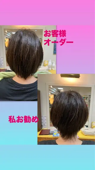 ショート カラー 横田 尚登のヘアスタイル