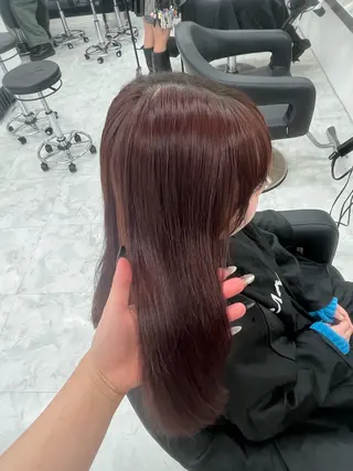 ロング 艶髪ハイトーンカラー 渋谷🎀ririkaのヘアスタイル