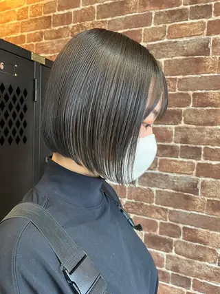 ショート カラー パーマ ヘアアレンジ メンズ キッズ ネイル マツエク・マツパ アイブロウ 久木原 ゆりのヘアスタイル
