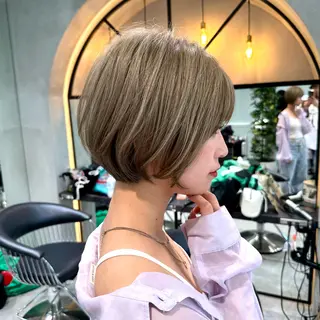 ショート 縮毛矯正/レイヤー taiga🧡のヘアスタイル