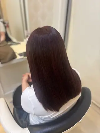 ロング カラー はらだ すずのヘアスタイル