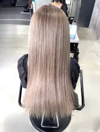 ロング カラー パーマ LUXBE LUCE ひなののヘアスタイル