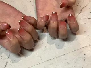 ネイル 韓国/ワンホン/長さ 出しつけ放題🎀のネイルデザイン