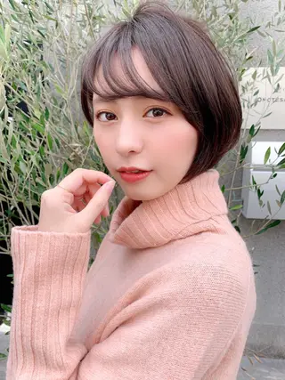 ショート カラー 大人かわいい💍🤍 ボブ/ショートボブのヘアスタイル
