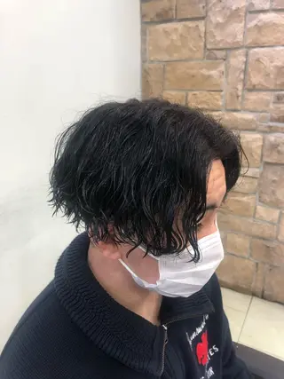 パーマ メンズ メンズ特化 古賀陸斗のヘアスタイル