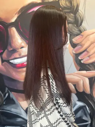 ロング カラー パーマ ヘアアレンジ メンズ キッズ ネイル マツエク・マツパ アイブロウ 久木原 ゆりのヘアスタイル